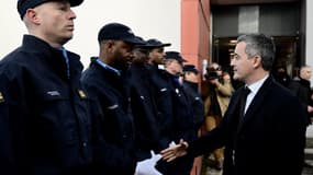 Gérald Darmanin en déplacement à l'école nationale d'administration pénitentiaire à Agen le 23 janvier 2025