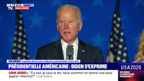 Joe Biden: "Il va falloir du temps pour compter les voix mais on va remporter la Pennsylvanie"