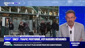 Grève à la SNCF: "Ce n'est pas acceptable que 150.000 personnes ne puissent pas prendre le train", pour François Deletraz (Fédération nationale des associations d'usagers des transports)