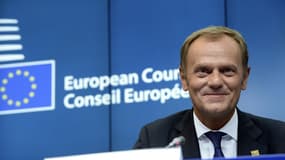 Le président du Conseil européen Donald Tusk.
    