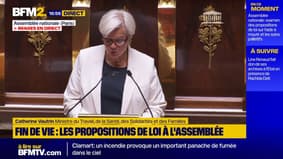 Fin de vie: "Ces deux textes ne contredisent pas"pour la ministre Catherine Vautrin