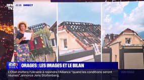 Orages: le toit d'une maison détruit par la foudre à Billy (Allier)