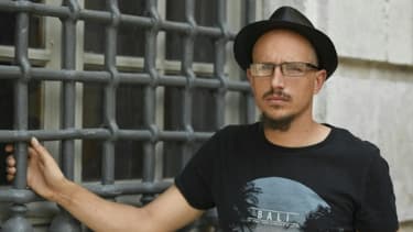 Félix Croft, un Français de 28 ans arrêté l'été dernier à Vintimille pour avoir tenté de conduire une famille soudanaise en France, le 25 avril 2017 à Nice