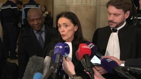 Jacqueline Laffont après la relaxe d'Éric Dumond au tribunal de Paris le 29 novembre 2023