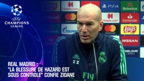 Real Madrid : "La blessure de Hazard est sous contrôle" confie Zidane