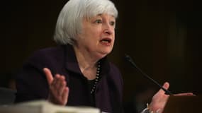 Janet Yellen, présidente de la Réserve Fédérale américaine, devant la Commission Bancaire du Sénat.