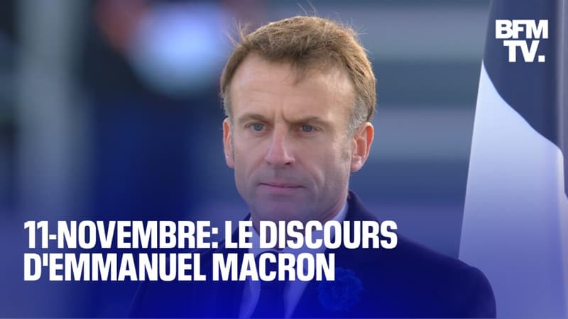 Cérémonie du 11-Novembre: l'intégralité du discours d'Emmanuel Macron sous l'Arc de Triomphe