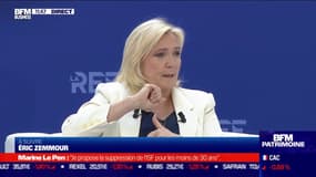 Marine Le Pen: "Je souhaite mettre en place un impôt sur la fortune financière"