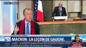 L’édito de Christophe Barbier: Macron: la leçon de gauche