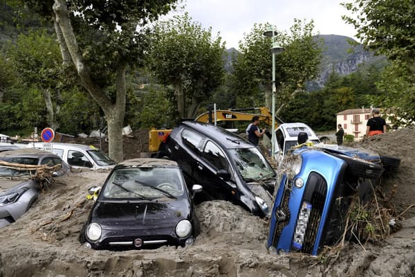 Les dégâts à Breil-sur-Roya, le 4 octobre 2020.