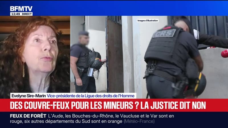 Suspension du couvre-feu pour les mineurs: "Ça n'est pas du pouvoir des maires que d'interdire la liberté de circulation dans une commune", affirme Evelyne Sire-Marin (Ligue des droits de l'Homme)
