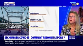 Port de Strasbourg: le trafic en diminution à cause du faible niveau du Rhin