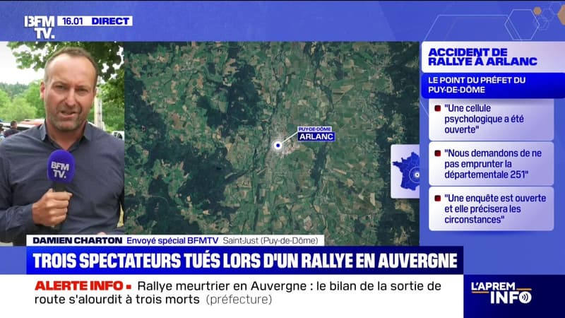 Accident de rallye dans le Puy-de-Dôme: les personnes touchées par la voiture en sortie de route étaient positionnées dans une zone interdite au public