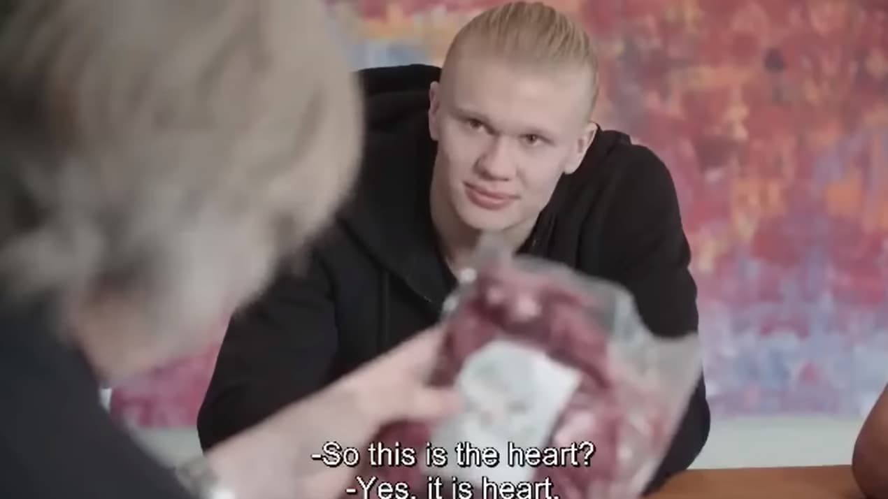 Erling Haaland est friand des abats Erling Haaland est friand des abats