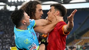 Altercation entre Matteo Guendouzi et Paulo Dybala lors du derby de Rome, 6 avril 2024