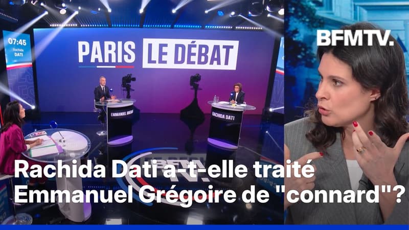 Municipales à Paris: Rachida Dati a-t-elle vraiment traité Emmanuel Grégoire de "connard"?
