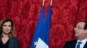 François Hollande et sa désormais ex-compagne, Valérie Trierweiler.