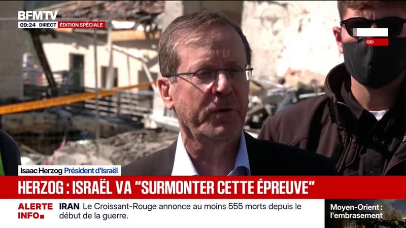 "J'espère que cette opération va créer un véritable changement", déclare Isaac Herzog, président d'Israël