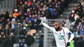 Alexandre Lacazette contre Pontarlier le 7 janvier 2024.
