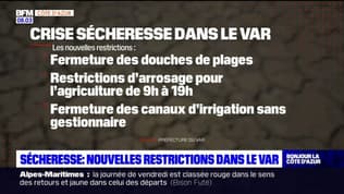 Sécheresse: nouvelles restrictions dans le Var: