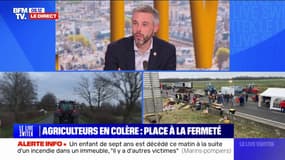 Blocages autour de Paris: "On n'est pas là pour aller au conflit" explique le secrétaire général adjoint des Jeunes Agriculteurs