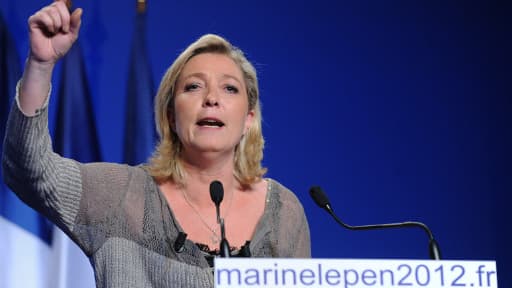 Marine Le Pen présidente du Front national, pendant la campagne présidentielle de 2012.