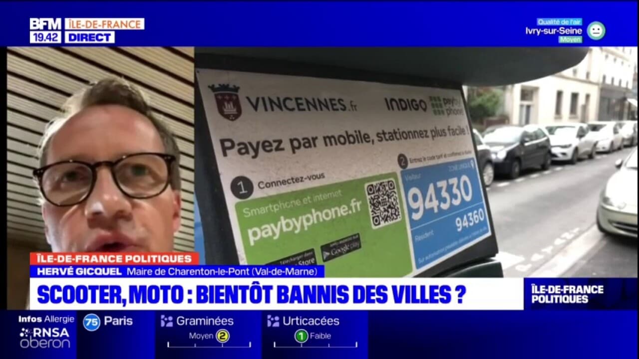 CharentonlePont le stationnement des deuxroues motorisés payant