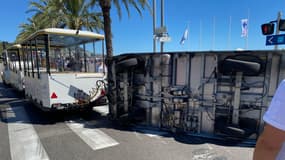 Un petit-train s'est renversé sur la promenade des Anglais.