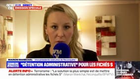 Marion Maréchal (vice-présidente exécutive de Reconquête!): "La menace d'extrême droite n'existe pas en France"