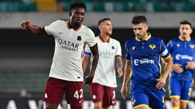 Amadou Diawara lors de Roma-Vérone, le 19 septembre 2020