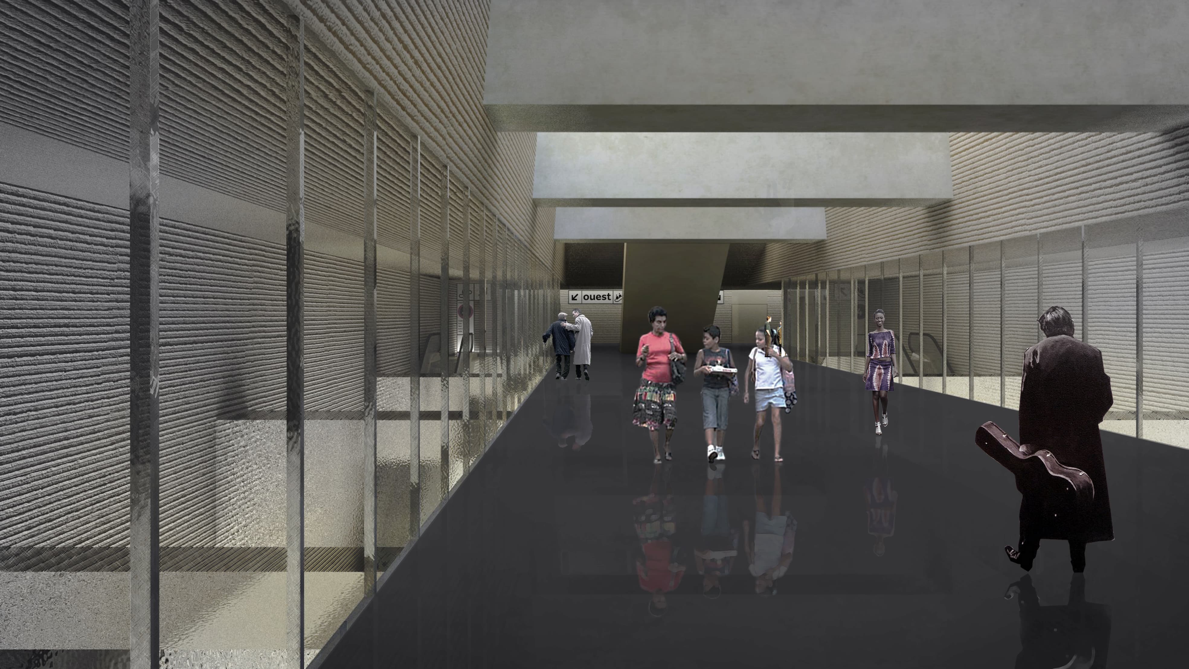 Perspective intérieure de la nouvelle gare de Bagneux prévue en 2020. Perspective intérieure de la nouvelle gare de Bagneux prévue en 2020.