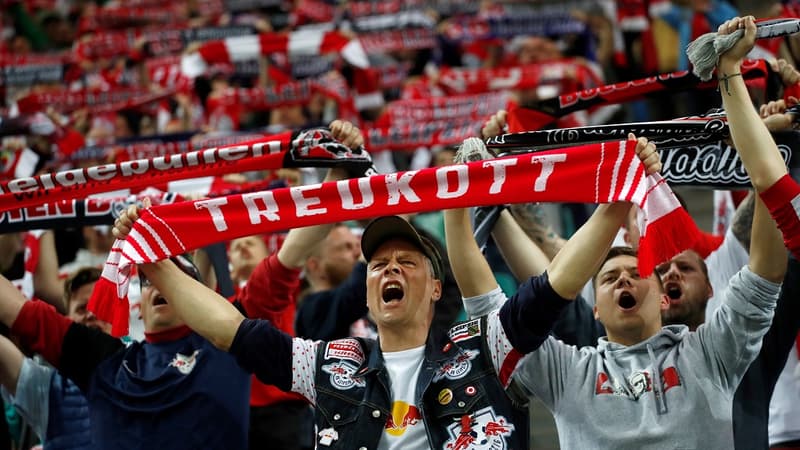 Des supporters de Leipzig