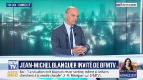 Jean-Michel Blanquer sur la grève des correcteurs: "la situation doit rester toujours sereine"