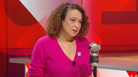 La rabbin et philosophe Delphine Horvilleur sur BFMTV-RMC le 8 novembre 2023.