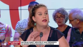 "Parler du lobby LGBT, c’est homophobe." Mathilde Panot, vice-présidente du groupe LFI à l’Assemblée, à propos de l’exclusion d’Agnès Thill de La République en Marche.