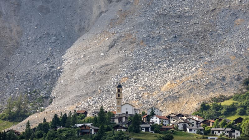 Suisse: menacé par un éboulement rocheux, un village appelé à évacuer pour la deuxième fois en un an