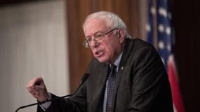 Le sénateur Bernie Sanders, candidat aux primaires démocrates aux Etats-Unis, le 9 mars 2015 au Press Club de Washington