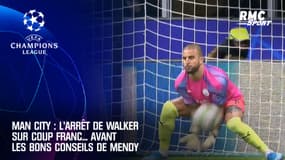 Man City : L'arrêt de Walker sur coup franc... avant les bons conseils de Mendy