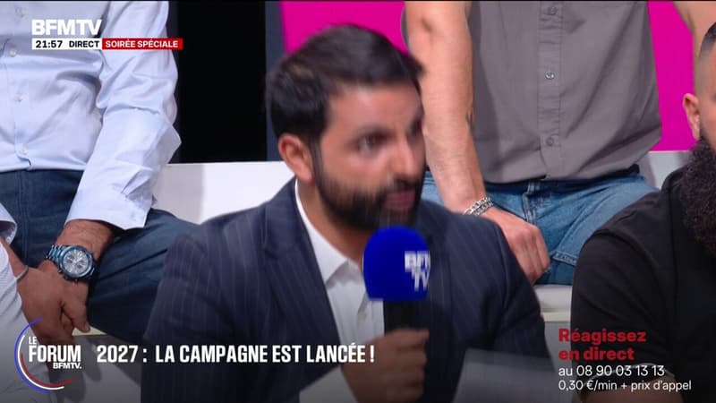 FORUM BFMTV - Candidature de Marine Le Pen: "C'est paradoxal de dire qu'on veut être président en ayant été condamné deux fois", affirme Jad Zahab, porte-parole Renaissance