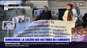Dunkerque: les victimes de l'amiante rassemblées pour ne pas être oubliées et réclamer un procès