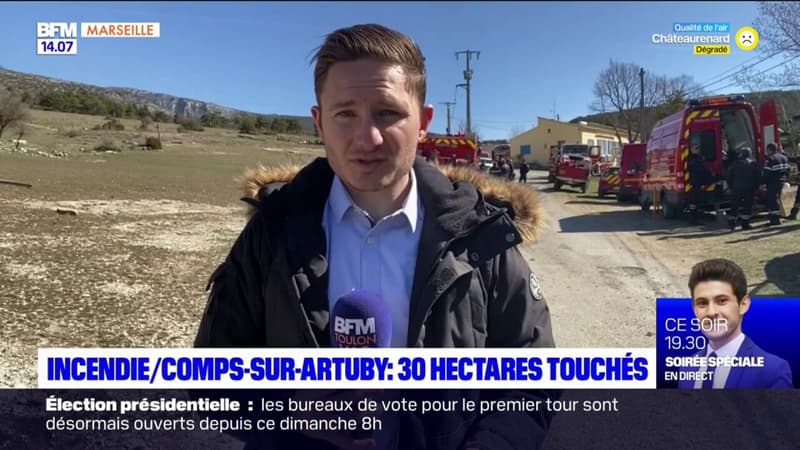 Comps-sur-Artuby: 30 hectares touchés lors d'un incendie