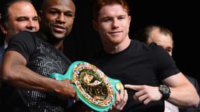 Floyd Mayweather et Saul Alvarez