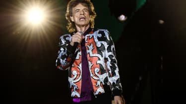 Mick Jagger sur scène à Marseille le 26 juin 2018 -