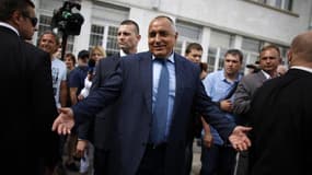 Le parti de centre droit GERB de l'ancien Premier ministre Boïko Borissov (photo) arriverait en tête des élections législatives de dimanche en Bulgarie, avec environ 31% des voix, devant le Parti socialiste crédité de 25 à 27% des suffrages, selon des son