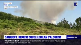 Canjuers: l'incendie continue, plus de 1000 hectares détruits