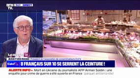 Inflation: "De plus en plus de familles se restreignent dans leur consommation et on achète des produits de moins en moins haut de gamme" indique Jean-Yves Mano (CLCV)