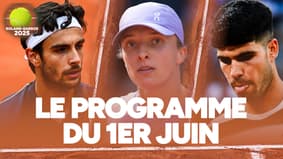 Roland-Garros : Alcaraz, Swiatek… le programme du dimanche 1er juin 2025