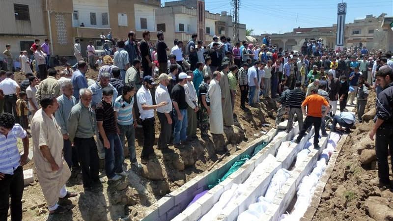 Le ministre des Affaires étrangères français Laurent Fabius estime dans un entretien au Monde daté du 30 mai que le massacre de Houla, localité syrienne où 108 personnes ont été tuées vendredi dernier, "peut avoir comme conséquence que des pays jusque-là