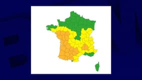 Les 23 départements placés mercredi 15 juin en vigilance orange canicule par Météo-France.