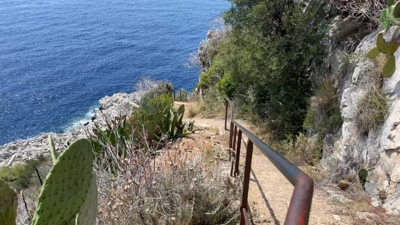 Le sentier du littoral entre Nice et Villefranche.